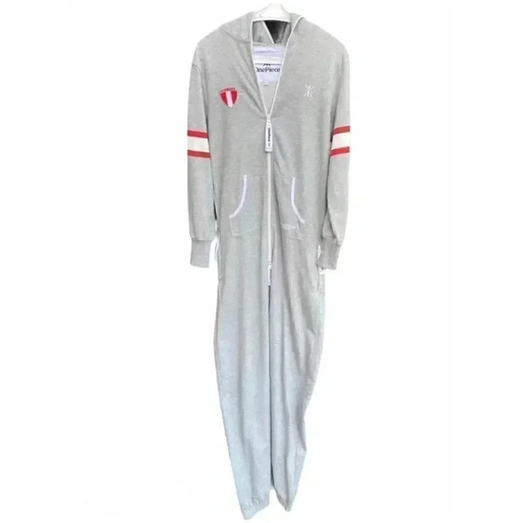 Grey OnePiece Onesie with Denmark logo - Picture 1 of 6